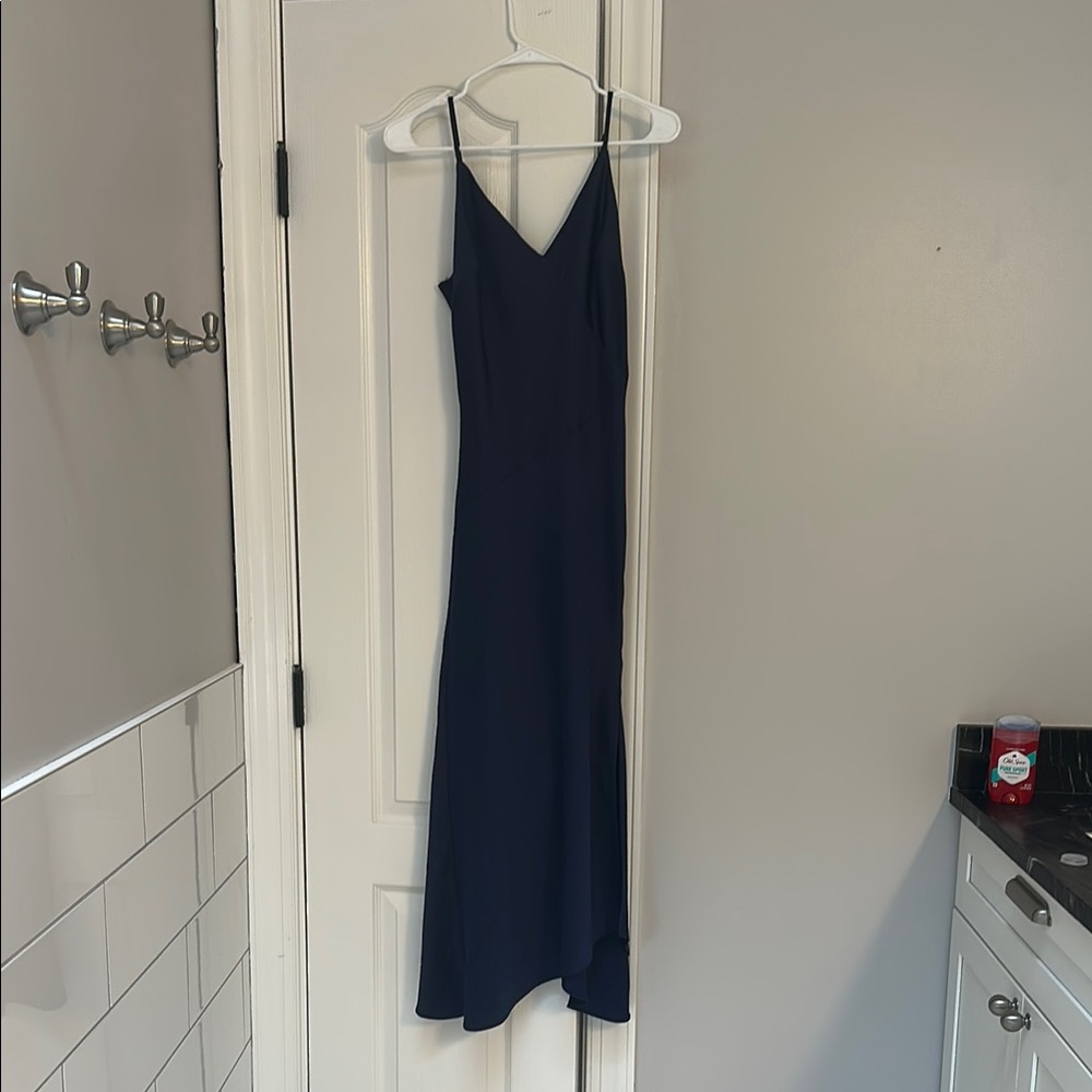 Elegant Navy Blue Women's Dress
